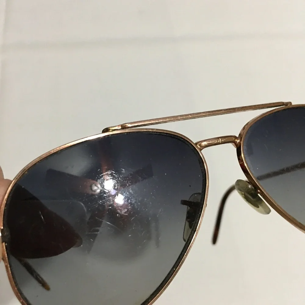 Ray-Ban RB3625 New Aviator 9202/3F Sunglasses Unisex 58mm Gold Blue Italy